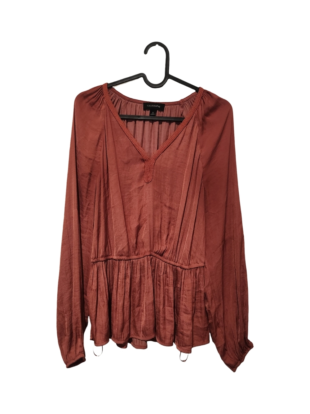 Calliope Rust Peasant Tunic - Women's